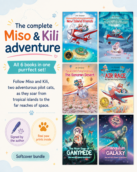 Miso & Kili's Flying Adventures: Complete Series Softcover Set (Books 1–6)