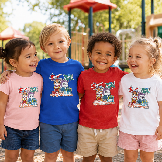 Miso & Kili’s Classic Logo Toddler Tee - White / 2T - Kids clothes