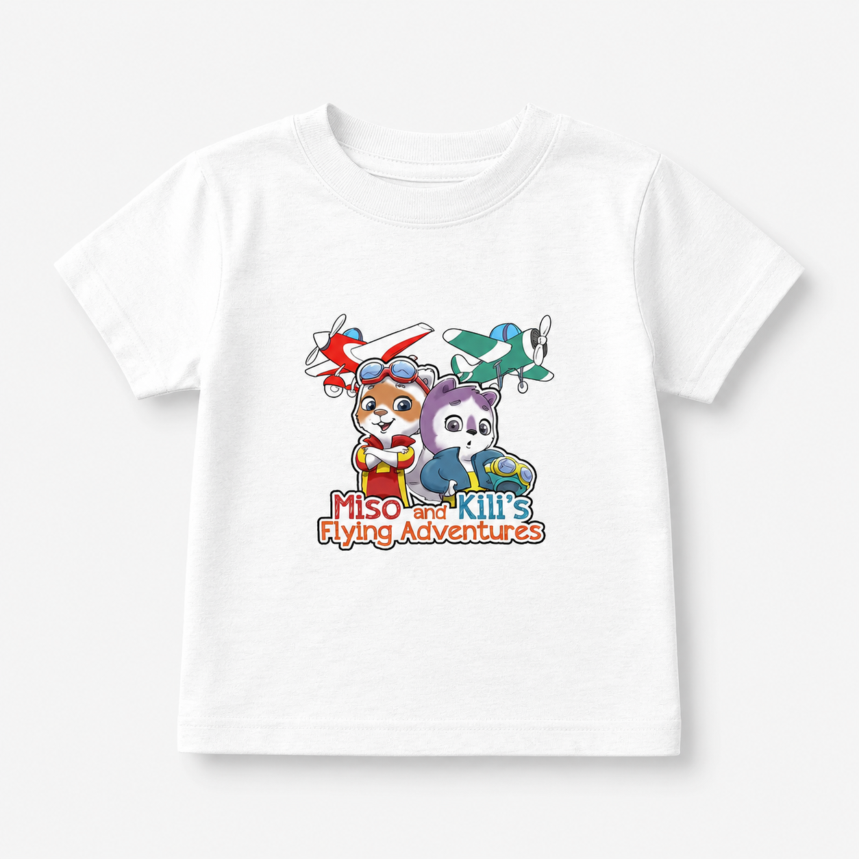 Miso & Kili’s Classic Logo Toddler Tee - White / 5T - Kids clothes