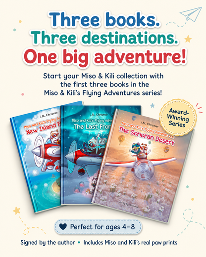 Miso & Kili’s Flying Adventures — Books 1–3 Bundle (softcovers)