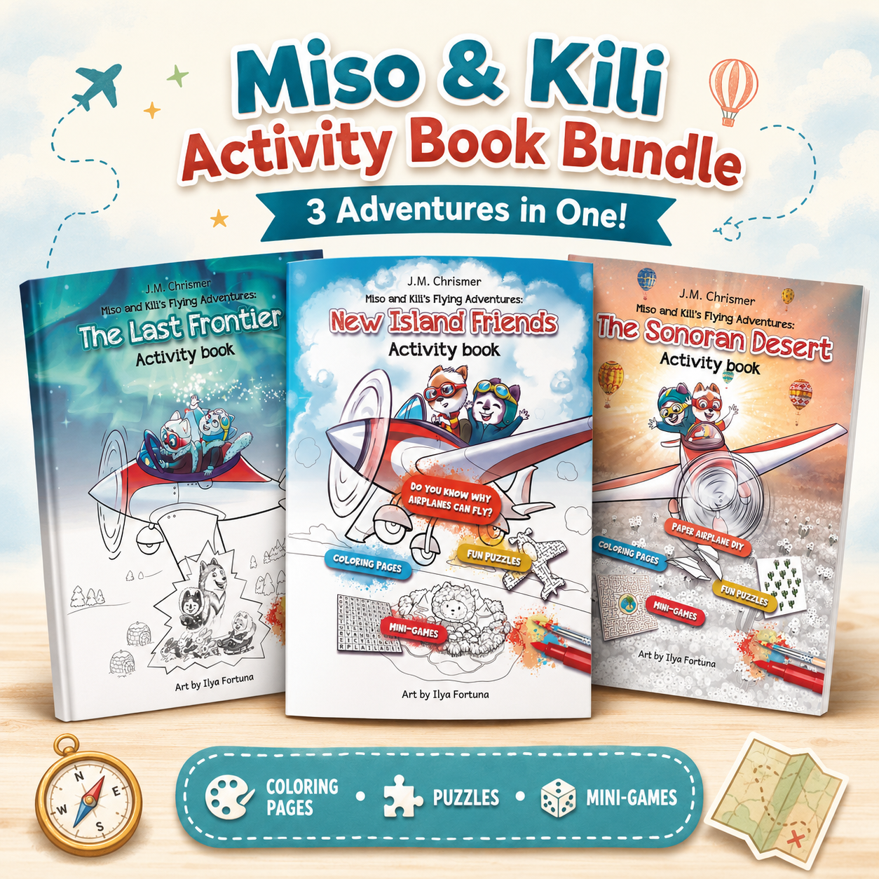 Miso & Kili Activity Book Bundle — 3 Adventures in One!