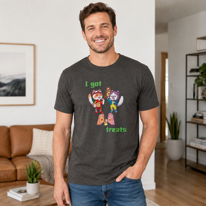 I got Treats (Unisex Tee) - S / Tri-Blend Macchiato - T-Shirt