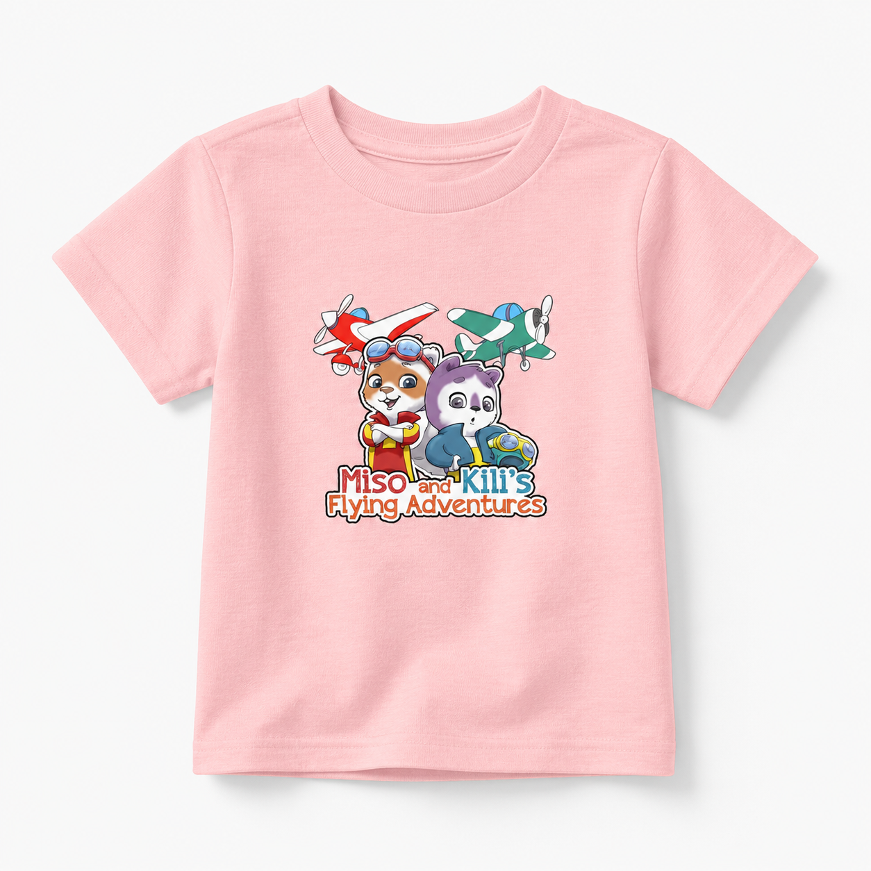 Miso & Kili’s Classic Logo Toddler Tee - Pink / 5T - Kids clothes