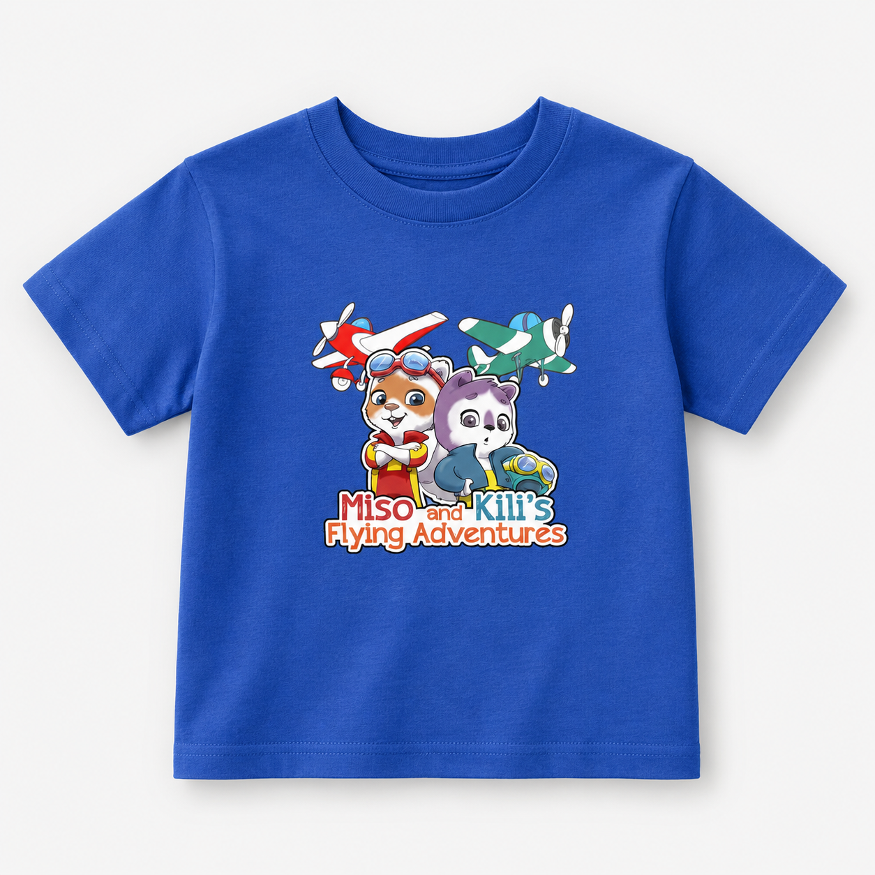 Miso & Kili’s Classic Logo Toddler Tee - True Royal / 5T - Kids clothes
